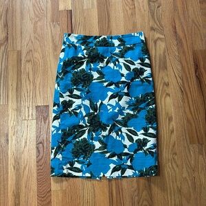J Crew Floral Pencil Skirt
